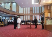 Pk Gubernur Sultra Lantik Pj Wali Kota Kendari dan Pj Bupati Muna Barat