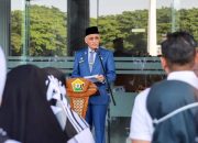 Sekda Sultra Pimpin Apel Gabungan, Sampaikan Amanat Pj Gubernur