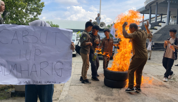 Aksi HIPPELWANA Bongkar Dugaan Pelanggaran Tambang PT Almharig, DPRD Sultra Diminta Turun Tangan