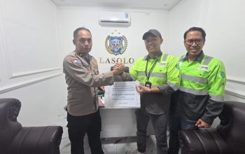 PT BKM Beri Genset ke Polsek Lasolo, Dukung Operasional Kepolisian