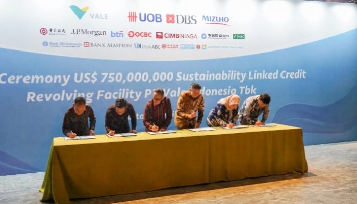 PT Vale Raih Pinjaman Berbasis Keberlanjutan US$750 Juta, Perkuat Strategi Transisi Energi